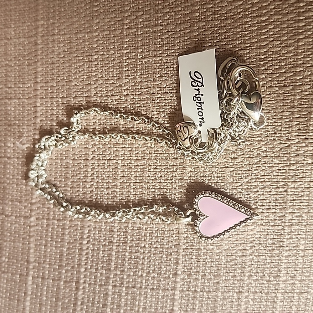 New Brighton Dazzling Love Petite Heart Necklace in Blush, NWT - Picture 8 of 8